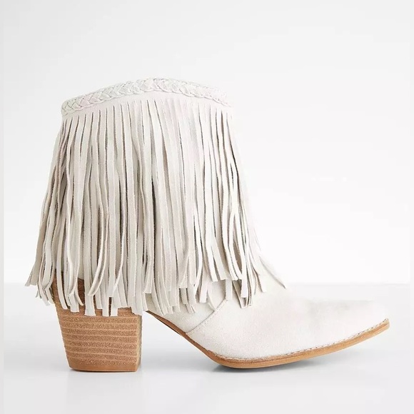 Compare at Buckle $70! Misty Fringe Western Ankle Boot - Picture 2 of 13